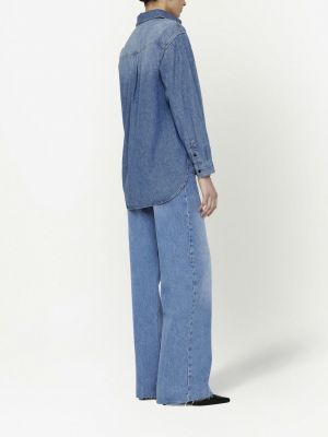 Jeanshemd mit stickerei Anine Bing blau