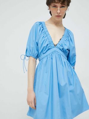 Mini šaty Abercrombie & Fitch modré