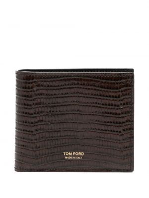 Usnjena denarnica Tom Ford rjava
