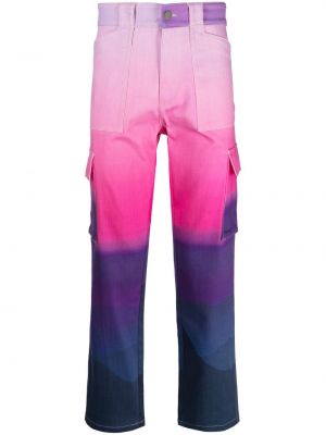 Rovné kalhoty s přechodem barev Blue Sky Inn