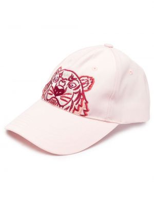 Tigerstripete brodert cap Kenzo rosa