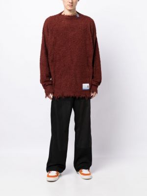Bavlněný svetr Maison Mihara Yasuhiro hnědý