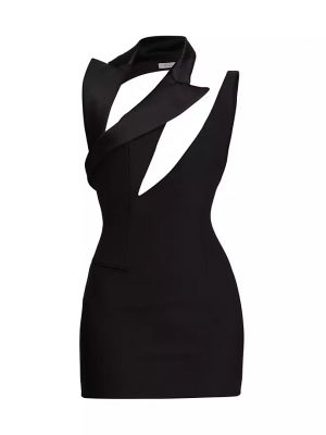 Платье мини Laquan Smith черное