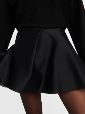 Σατέν φούστα mini Khaite μαύρο