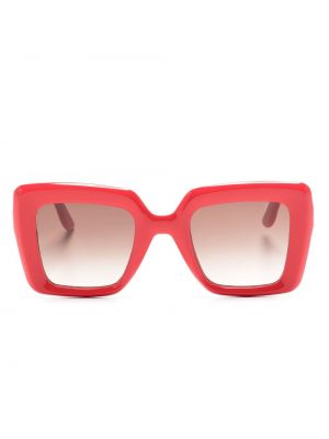 Oversize saulesbrilles Lapima sarkans
