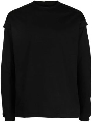 Βαμβακερή μπλούζα The Viridi-anne μαύρο