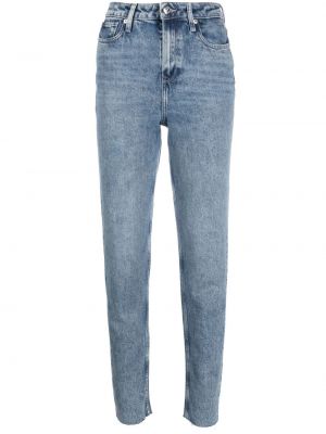 Kõrge vöökohaga kitsa lõikega teksapüksid Tommy Hilfiger sinine