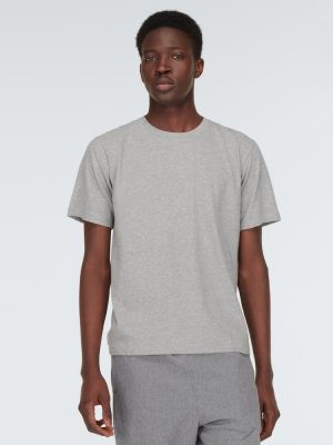 T-shirt di cachemire Auralee grigio