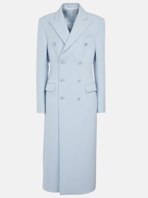 Palton de lână Wardrobe.nyc albastru