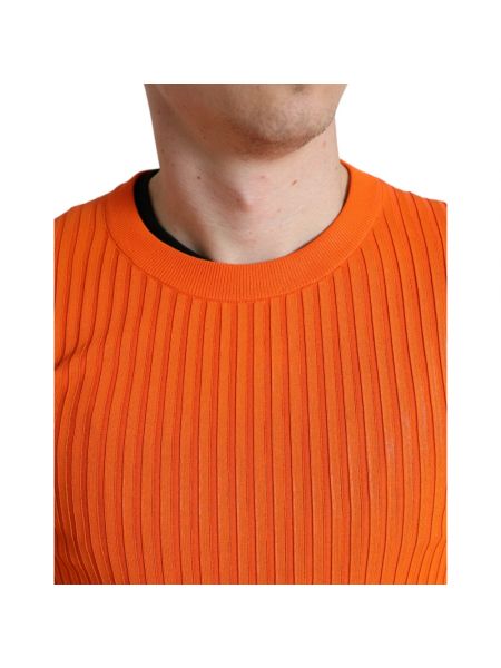 Jersey de punto de tela jersey Dolce & Gabbana naranja