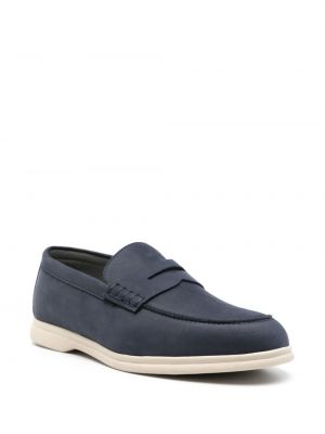 Nahast loafer-kingad Corneliani sinine