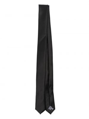 Selyem nyakkendő Emporio Armani fekete