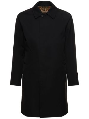 Pamut kabát Burberry fekete