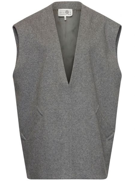 Følte vest Mm6 Maison Margiela grå