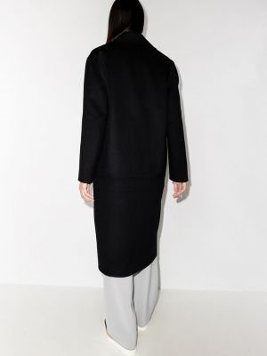Oversized vlněný kabát Stella Mccartney černý