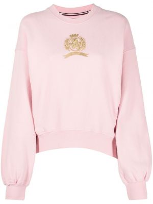 Brodert sweatshirt Tommy Hilfiger rosa