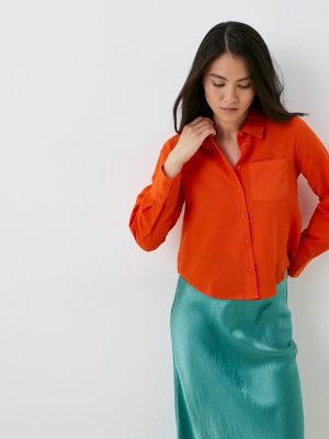 Рубашка Trendyol оранжевая