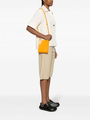 Leder shopper handtasche Jil Sander orange