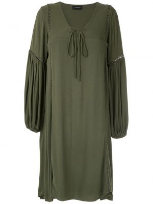 Viskózové mini šaty s výstřihem do v Olympiah - zelená