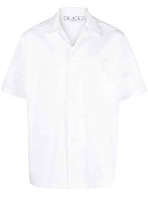 Camicia a maniche corte Off-white bianco