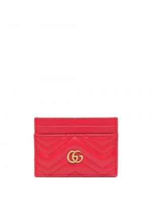 Kožená peněženka Gucci červená