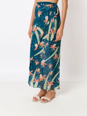 Květinové sukně s potiskem Brigitte modré