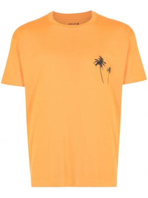 Тениска с кръгло деколте Osklen оранжево