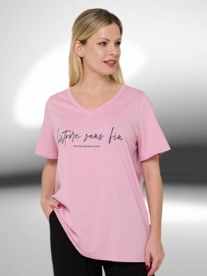 Розовая футболка Mix-mode