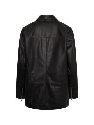Кожаный пиджак Barney's Originals черный