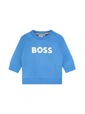 Bluza z nadrukiem Hugo Boss niebieska