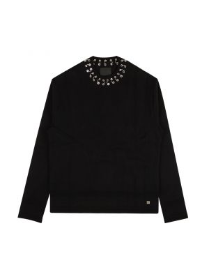 Шерстяной пуловер Givenchy черный