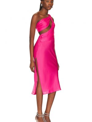 Платье миди Nbd розовое