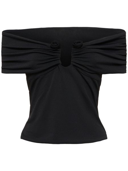 Top in jersey Magda Butrym nero