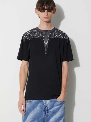 Bavlněné tričko s potiskem Marcelo Burlon černé
