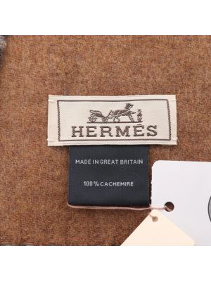 Szal Hermès Vintage brązowa