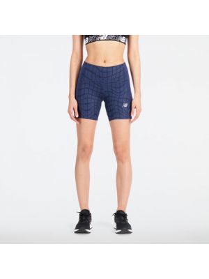 Figurbetonte shorts mit print New Balance blau