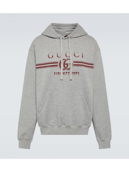 Pamučna hoodie s kapuljačom od jersey Gucci