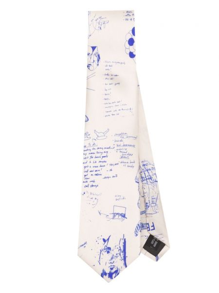 Svilena kravata s printom Kidsuper