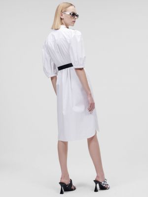 Košeľové šaty Karl Lagerfeld biela