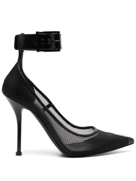 Mesh spids tå pumps Alexander Mcqueen sort