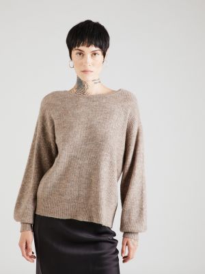 Пуловер Nümph кафяво