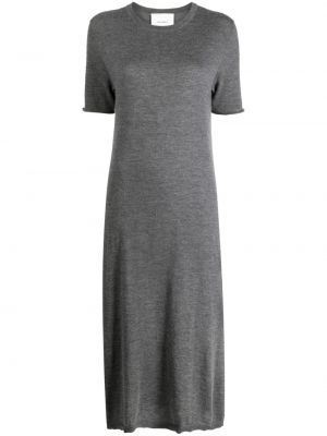 Midi šaty Lisa Yang šedé
