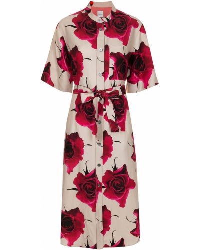 Vestido de flores con estampado Paul Smith rosa