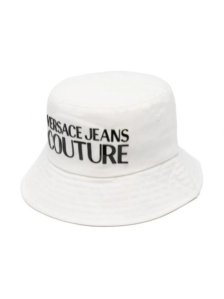 Biały kapelusz Versace Jeans Couture