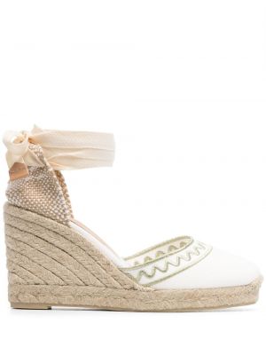 Espadrillos med kilklack Castañer vit