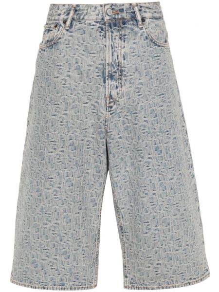 Kratke jeans hlače iz žakarda Acne Studios
