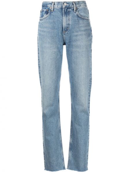 Straight jeans Agolde blå