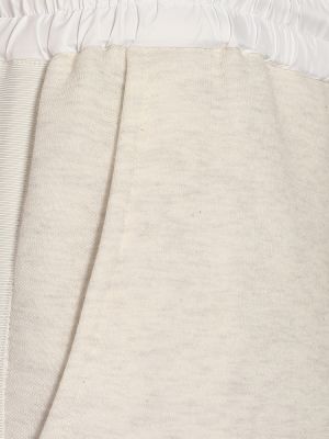 Leggings di cotone in jersey Sacai beige