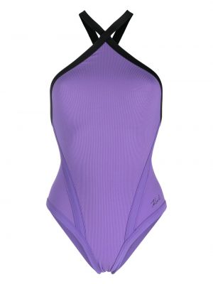 Maudymosi kostiumėlis Karl Lagerfeld violetinė