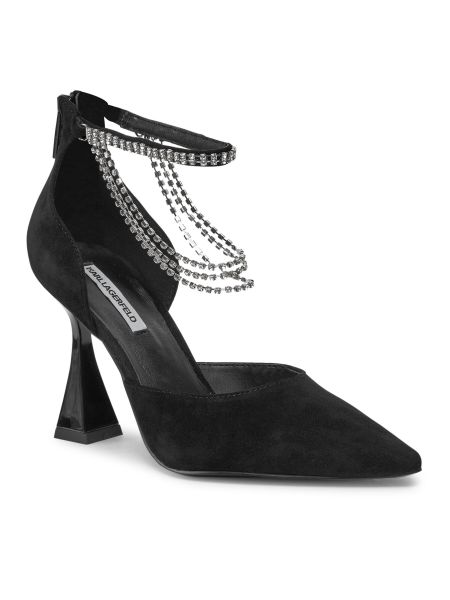 Chaussures de ville à talons à talon aiguille Karl Lagerfeld noir